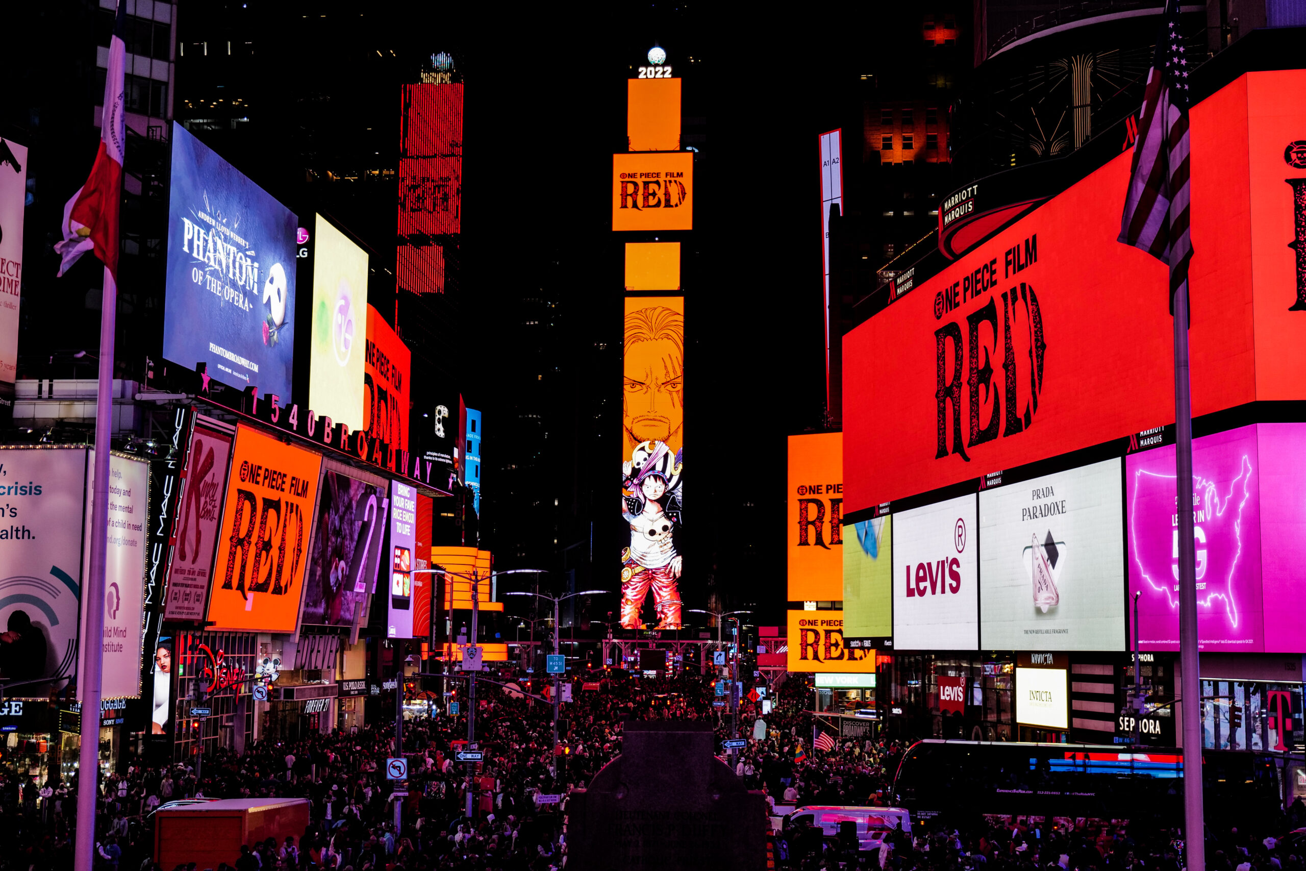 One Piece Film Red takes over Times Square ahead of premiere